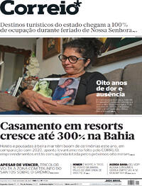 Capa do jornal Correio 11/10/2021