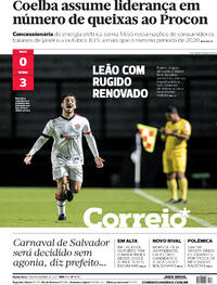 Capa do jornal Correio 11/11/2021