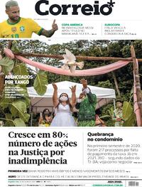 Capa do jornal Correio 12/07/2021