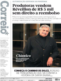 Capa do jornal Correio 13/08/2021