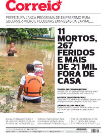 Capa do jornal Correio 14/12/2021