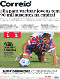 Capa do jornal Correio 16/08/2021