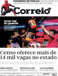 Capa do jornal Correio 16/12/2021