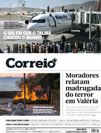 Capa do jornal Correio 17/08/2021