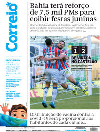 Capa do jornal Correio 18/06/2021