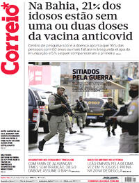 Capa do jornal Correio 19/08/2021