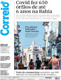Capa do jornal Correio 19/10/2021