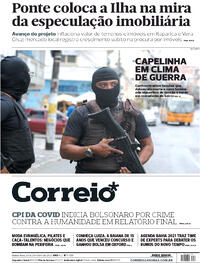 Capa do jornal Correio 21/10/2021
