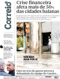 Capa do jornal Correio 22/10/2021