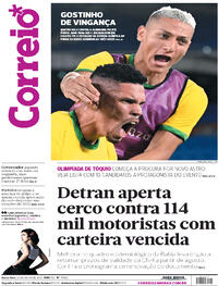Capa do jornal Correio 23/07/2021