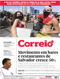 Capa do jornal Correio 23/08/2021