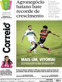 Capa do jornal Correio 23/09/2021