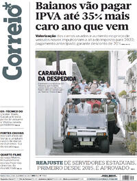 Capa do jornal Correio 23/12/2021