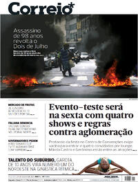 Capa do jornal Correio 24/08/2021