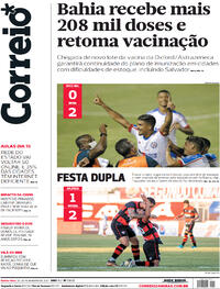 Capa do jornal Correio 25/02/2021