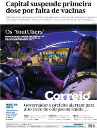 Capa do jornal Correio 25/05/2021