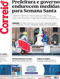 Capa do jornal Correio 26/03/2021