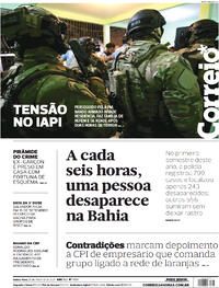 Capa do jornal Correio 26/08/2021