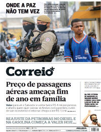 Capa do jornal Correio 26/10/2021