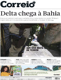 Capa do jornal Correio 27/08/2021
