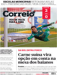 Capa do jornal Correio 27/09/2021