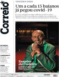 Capa do jornal Correio 28/05/2021