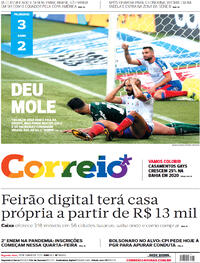 Capa do jornal Correio 28/06/2021