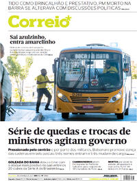Capa do jornal Correio 30/03/2021