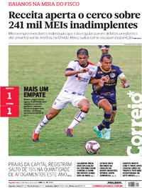 Capa do jornal Correio 30/08/2021