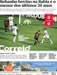 Capa do jornal Correio 30/09/2021