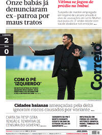 Capa do jornal Correio 31/08/2021