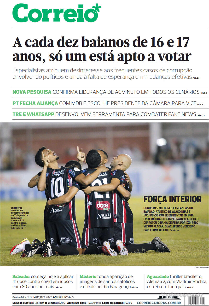 Capa Correio Quarta De Agosto De