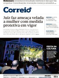 Capa do jornal Correio 02/11/2022
