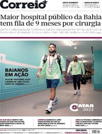 Capa do jornal Correio 02/12/2022
