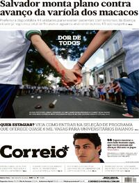 Capa do jornal Correio 04/08/2022
