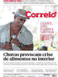 Capa do jornal Correio 06/01/2022