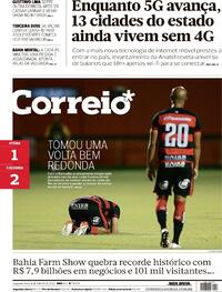 Capa do jornal Correio 06/06/2022
