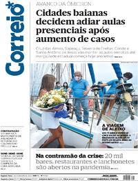 Capa do jornal Correio 07/02/2022