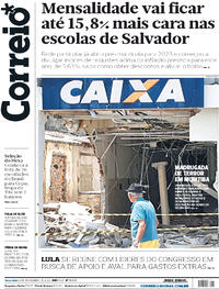 Capa do jornal Correio 08/11/2022