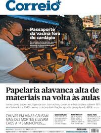 Capa do jornal Correio 12/01/2022