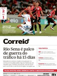 Capa do jornal Correio 13/07/2022