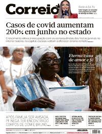 Capa do jornal Correio 14/06/2022