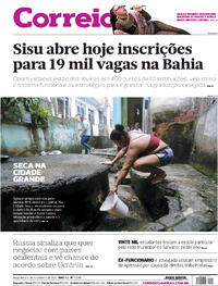 Capa do jornal Correio 15/02/2022