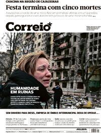 Capa do jornal Correio 15/03/2022