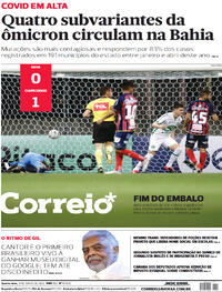 Capa do jornal Correio 15/06/2022