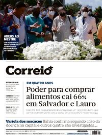 Capa do jornal Correio 15/07/2022