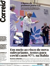 Capa do jornal Correio 15/11/2022