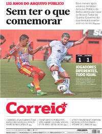 Capa do jornal Correio 17/01/2022