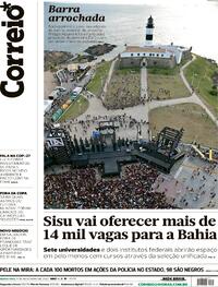 Capa do jornal Correio 17/11/2022