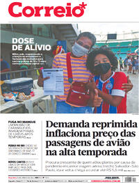 Capa do jornal Correio 18/01/2022